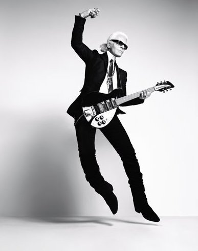 Karl Lagerfeld Rédacteur en chef de Libération le 22 juin 2010