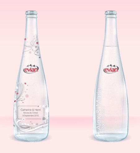 Personnaliser sa bouteille Evian !