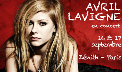 Avril Lavigne au Zénith de Paris les 16 et 17 septembre 2011 Avril Lavigne au Zénith de Paris les 16 et 17 septembre 2011