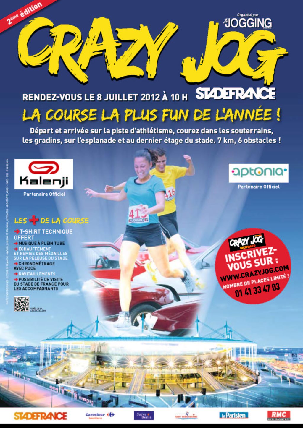 Crazy Jog le 8 Juillet 2012 à 10h au stade de France