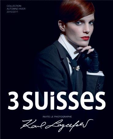 Karl Lagerfeld met en scène Les 3 suisses !