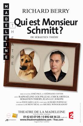 Qui est Monsieur Schmitt ?… A partir du 15 Septembre au Théâtre de la Madeleine.