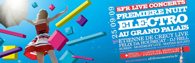 Premiere Nuit electro au Grand Palais le 25 septembre