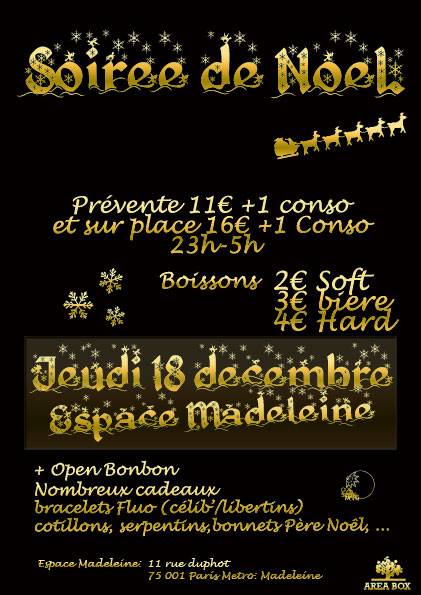 Flyer Soirée de Noël