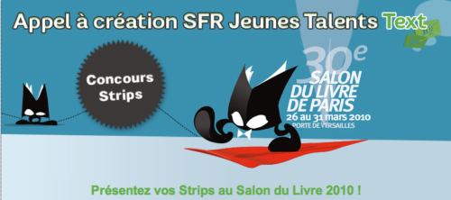 Concours BD et Manga organisés par SFR Jeunes Talents jusqu’au 8 mars 2010