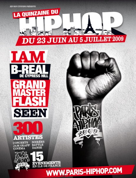 Programmation Festival Paris Hip Hop 2009 du 23 juin au 5 juillet