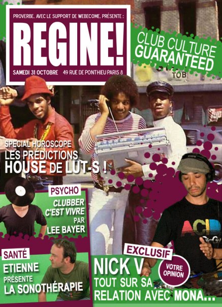 Soirée &laquo;&nbsp;REGINE!&nbsp;&raquo; @ Régine Le samedi 31 Octobre