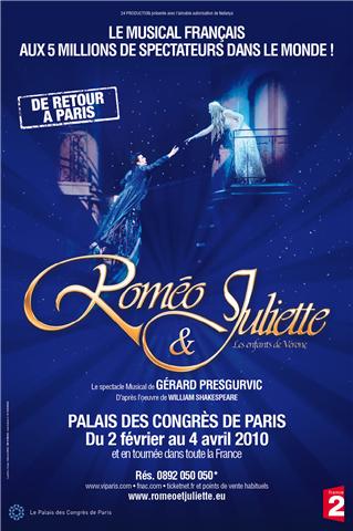 Romeo et Juliette, la comédie musicale revient en France en juin 2010 !