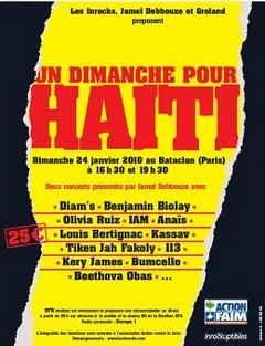 Un dimanche pour Haiti, le 24 janvier 2010 au Bataclan