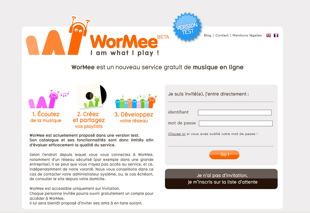 Wormee: Nouveau service Orange de musique en ligne