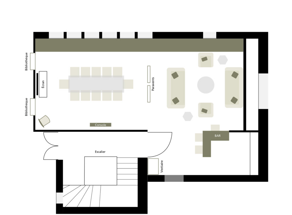 Plan Salon Saint-James